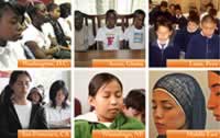 Kids from around the world meditating